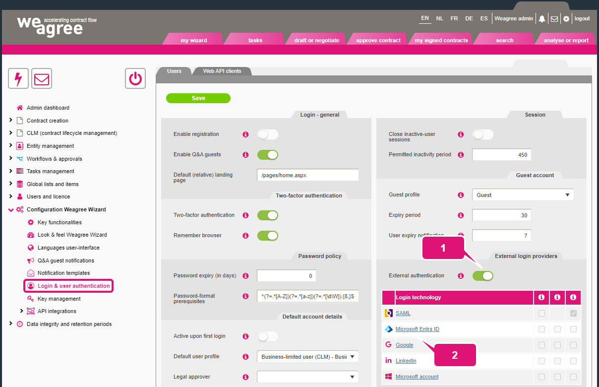 kb contract lifecycle management api integrations microsoft entra id 6 Microsoft Entra ID integration