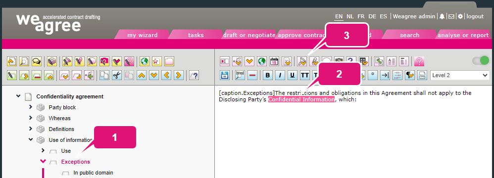 Defined terms and definitions in Weagree kb contract lifecycle management ca defined terms and definitions 7 definitions