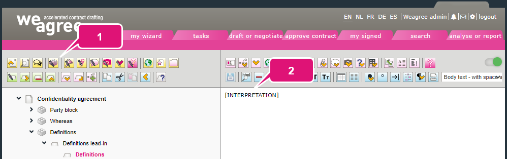 Defined terms and definitions in Weagree kb contract lifecycle management ca defined terms and definitions 9 definitions