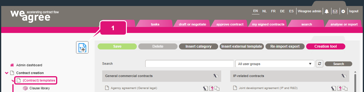 kb contract lifecycle management ca start inserting model contract 1 e1780396846349 Model contract
