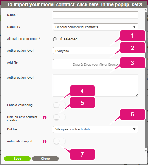 kb contract lifecycle management ca start inserting model contract 4 1 Model contract