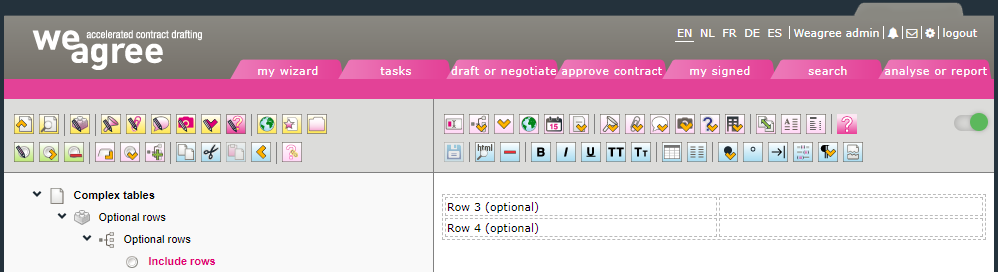 Tables kb contract lifecycle management ca tables 4 tables