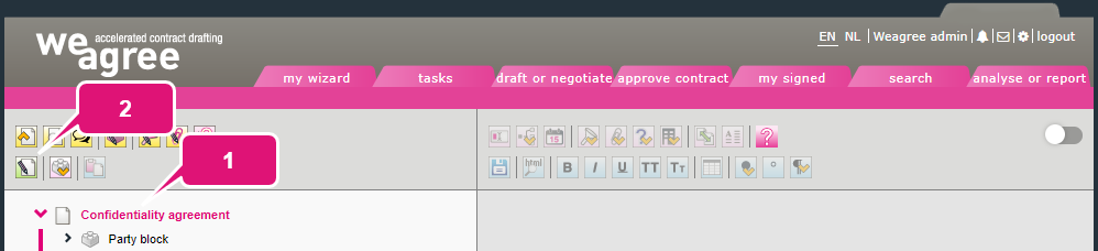 Comparing original versions and all-options documents kb contract lifecycle management template testing comparing originals and all options 1 all-options document