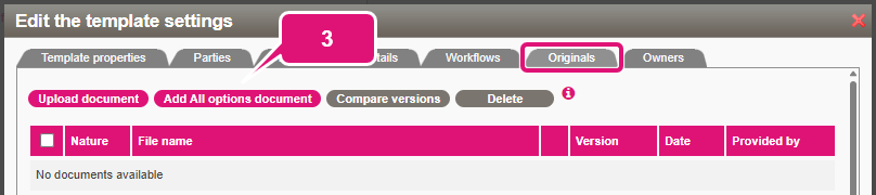 Comparing original versions and all-options documents kb contract lifecycle management template testing comparing originals and all options 4 all-options document