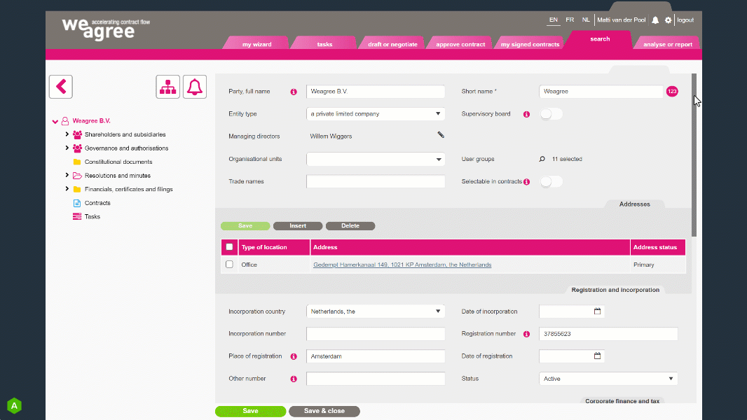 Web GIF showcasing where all the party database is collected 16x9 26 10 2023 Legal entity management