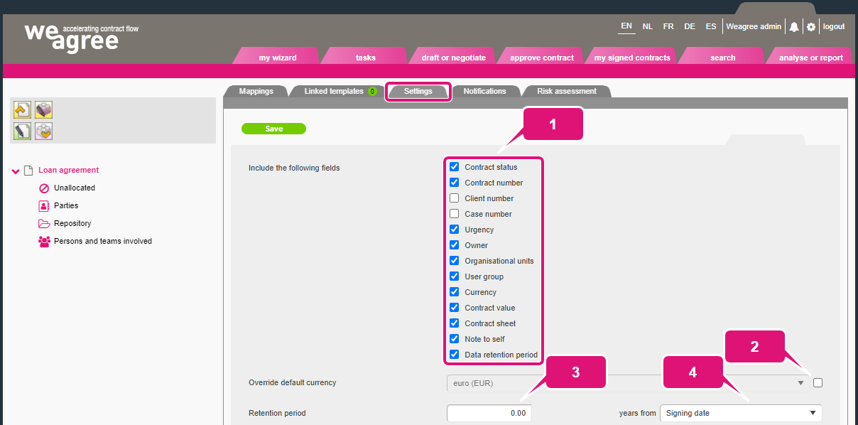 General contract sheet configuration kb contract lifecycle management configuration 2 contract sheet configuration