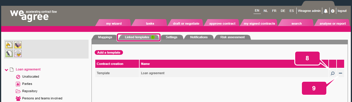 kb contract lifecycle management linked template 3 linking a clm contract sheet