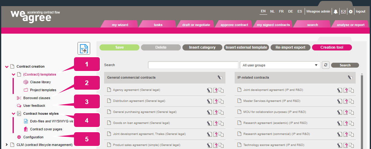 Administrator tooling overview kb contract lifecycle management ca administrator overview 1 Administrator tooling