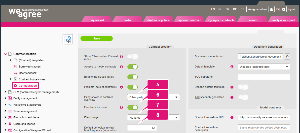 Contract automation functionalities kb contract lifecycle management ca functionalities 7 contract automation functionalities