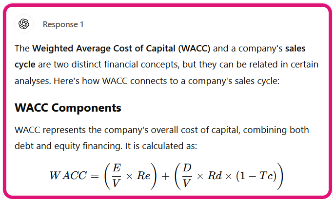 WACC improvement by contract automation shorter contract cycle