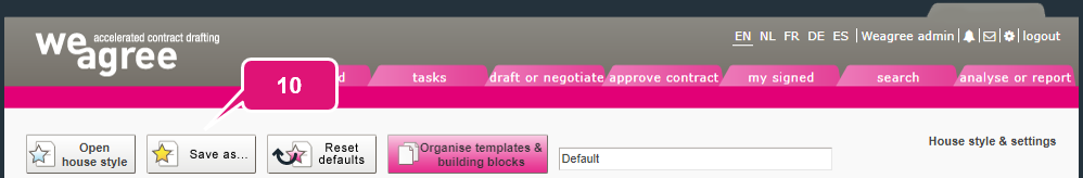 Contract house styles - other drafting settings kb contract lifecycle management house styles other drafting settings 3 other drafting settings