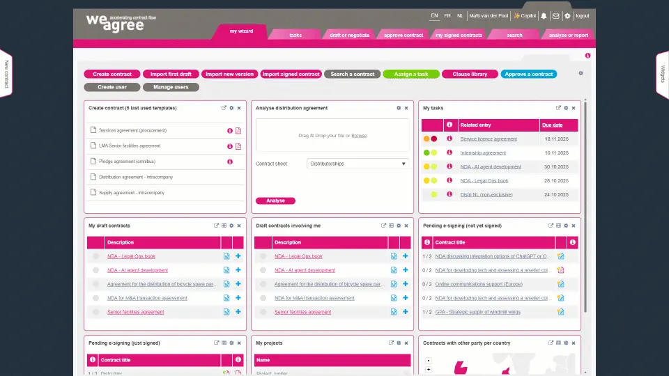 AI CLM data extraction and validation viewer