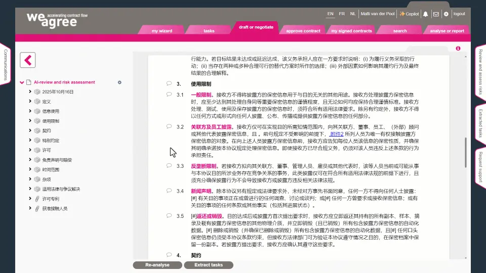 AI-translate contarcts and clauses