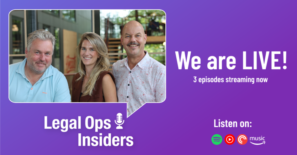 Podcast Legal Ops Insiders We are live LinkedIn post Legal Ops