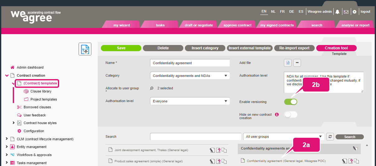 Template versioning kb contract lifecycle management ca template versioning 3 template versioning