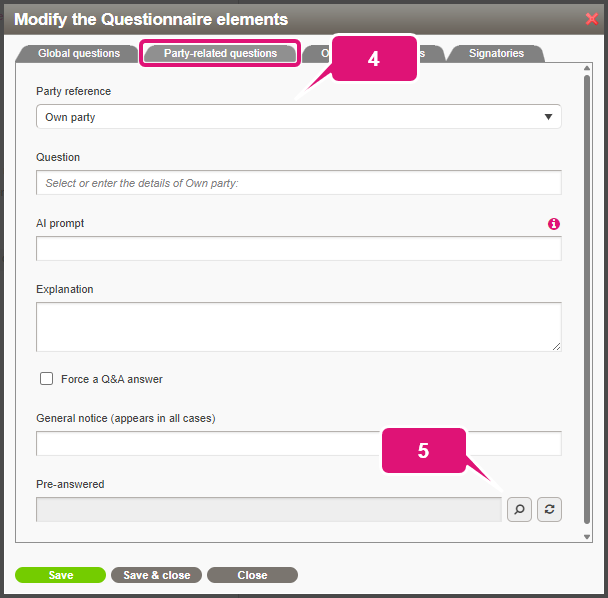 Pre-answered party questions kb contract lifecycle management ca pre answered party questions 2 party question
