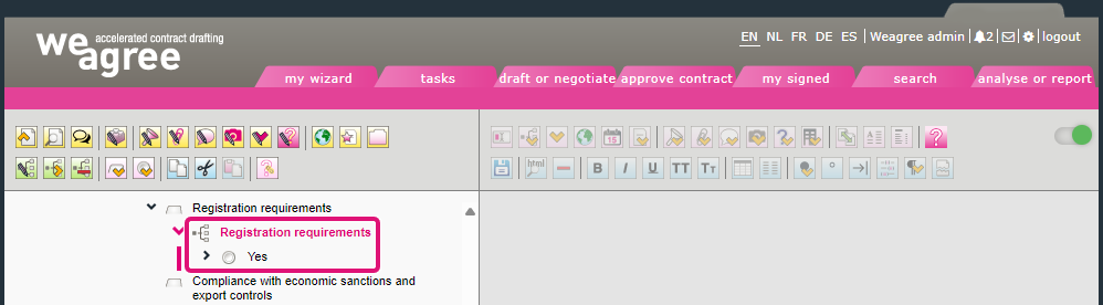 kb contract lifecycle management ca choice fields 11 choice field