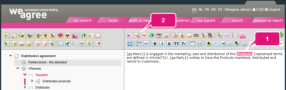 kb contract lifecycle management ca choice fields 12 choice field