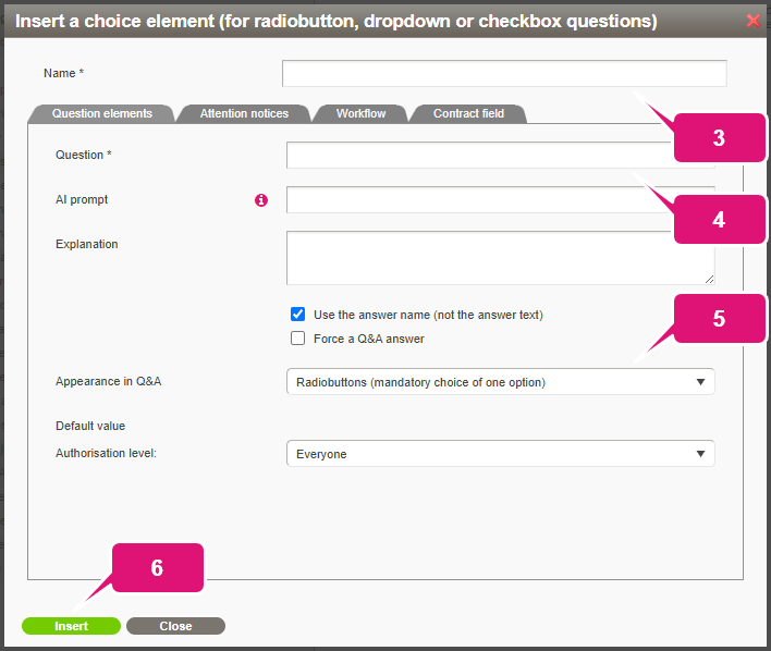 kb contract lifecycle management ca choice fields 2 choice field
