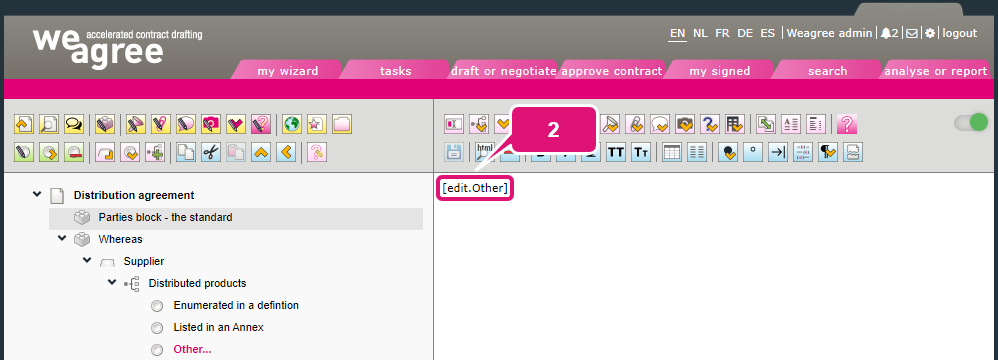 kb contract lifecycle management ca choice fields 8 choice field