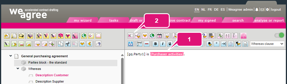 Editable fields kb contract lifecycle management ca editable fields 1 editable field