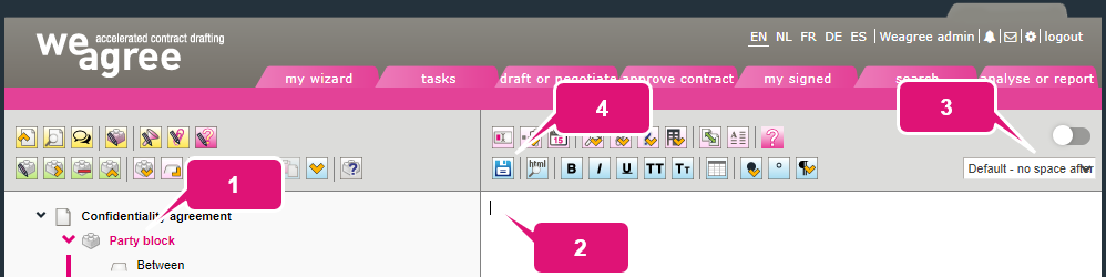 kb contract lifecycle management ca text variables 1 text and variables